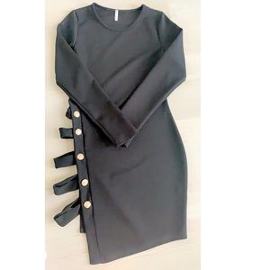 Women’s cutout sexy black dress